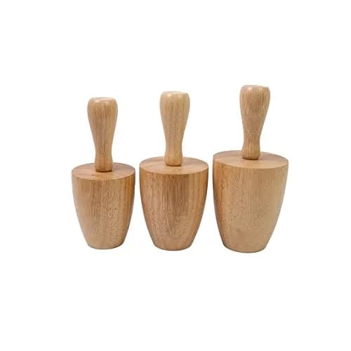 Lampstop Wooden Pottery Mold Set of 3 | Durable Clay Tools for Mug & Vase Making thumbnail 1
