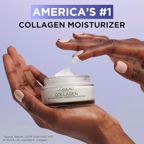 L'Oreal Paris Collagen Moisture Filler Face Cream 100ml (3.4 Oz) | Fragrance-Free Hydration for Plumper Skin thumbnail 7