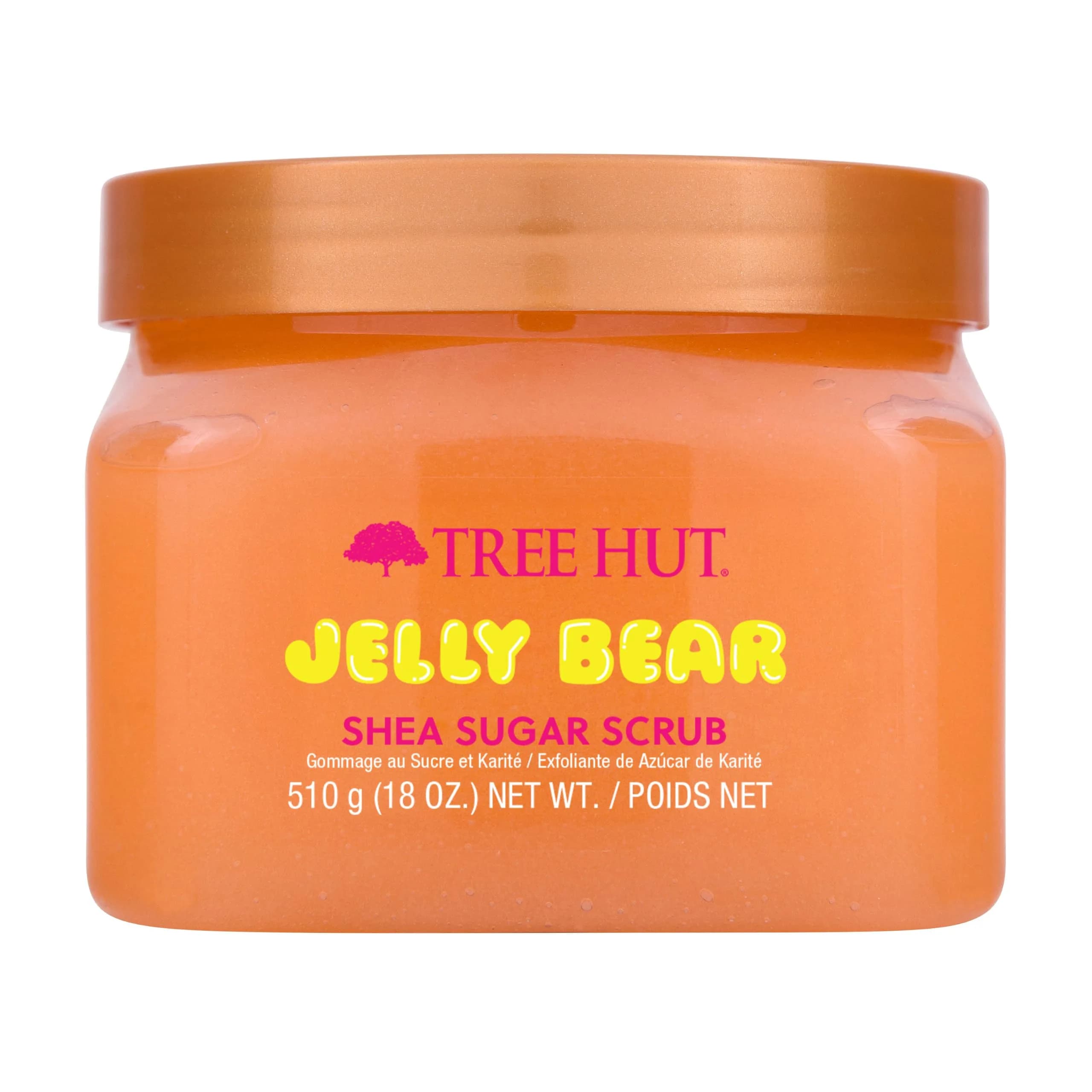 Tree Hut Jelly Bear Body Scrub 532ml (18 Oz) | Exfoliating Sugar Scrub with Shea Butter & Pomelo