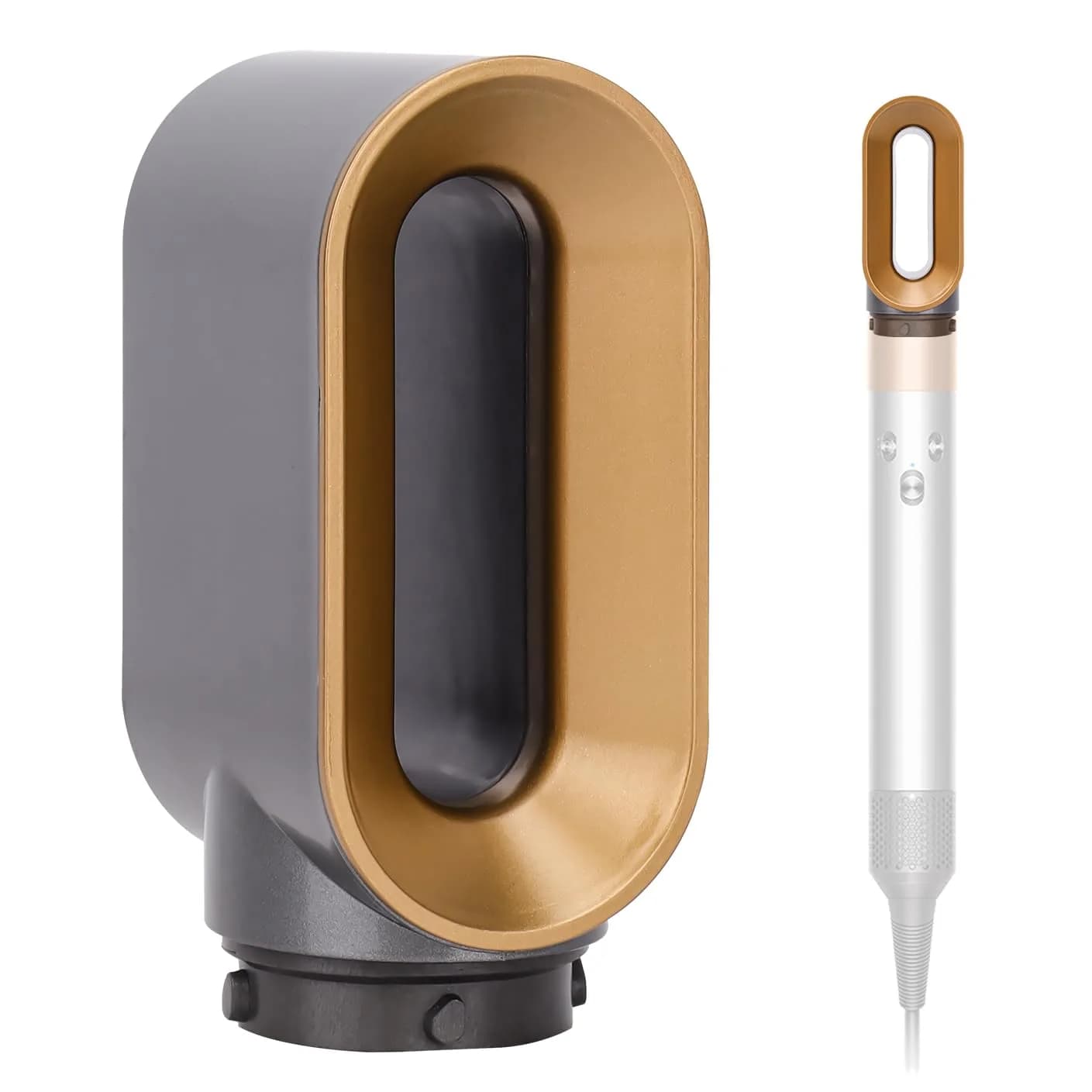 GreeSuit Hair Dryer Nozzle Replacement | Compatible with Dyson Airwrap HS01 HS05 | Gold
