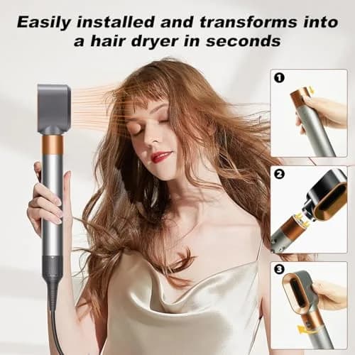 GreeSuit Hair Dryer Nozzle Replacement | Compatible with Dyson Airwrap HS01 HS05 | Gold thumbnail 3
