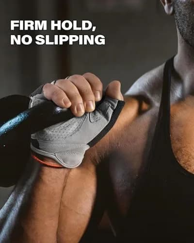 VINSGUIR Workout Gloves for Women and Men | Breathable & Padded Weight Lifting Gloves thumbnail 3