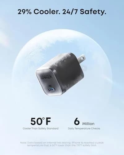 Anker Nano 45W USB-C Charger & 6ft Cable | 200-240V Fast Charging for iPhone, MacBook, Pixel thumbnail 4