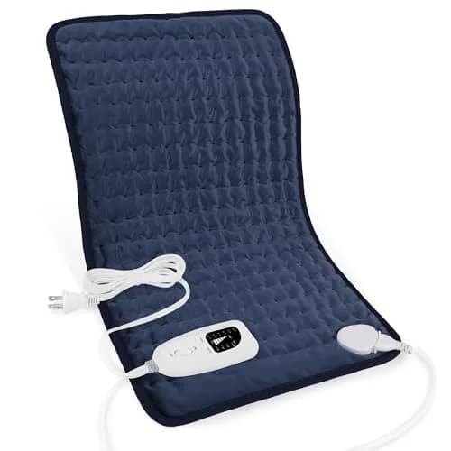 Deepsoon Electric Heating Pad for Back 24x12 Inch Navy Blue | Fast Heat & Auto Shut-Off thumbnail 1