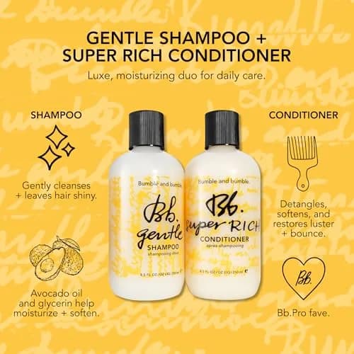 Bumble and bumble. Gentle Shampoo + Super Rich Conditioner + Grooming Cream Set | 21.95 Fl Oz (650 ml) | Adds Moisture + Shine thumbnail 3