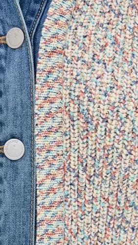 [BLANKNYC] Women's Happy Place Sweater, Multi Color, XS | Casual Cotton Knit Pullover thumbnail 6