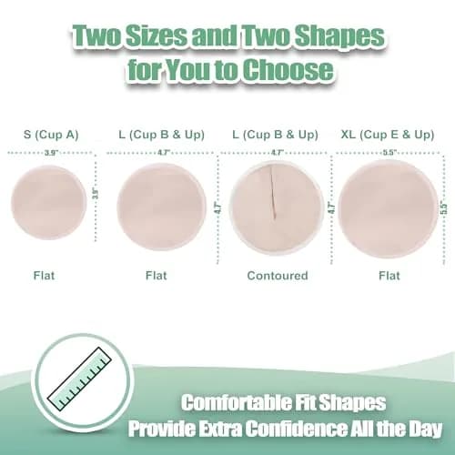 wegreeco Nursing Breast Pads Large 14 Count (4.7 inch) | Soft, Breathable, Leak-Free Washable Reusable Pads with Laundry & Storage Bags thumbnail 5
