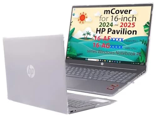 mCover Case ONLY for HP Pavilion 16-inch Laptop 2024+ | Clear Polycarbonate Shell thumbnail 1