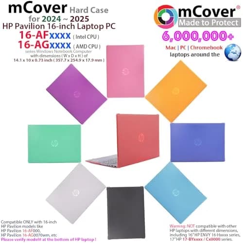 mCover Case ONLY for HP Pavilion 16-inch Laptop 2024+ | Clear Polycarbonate Shell thumbnail 2