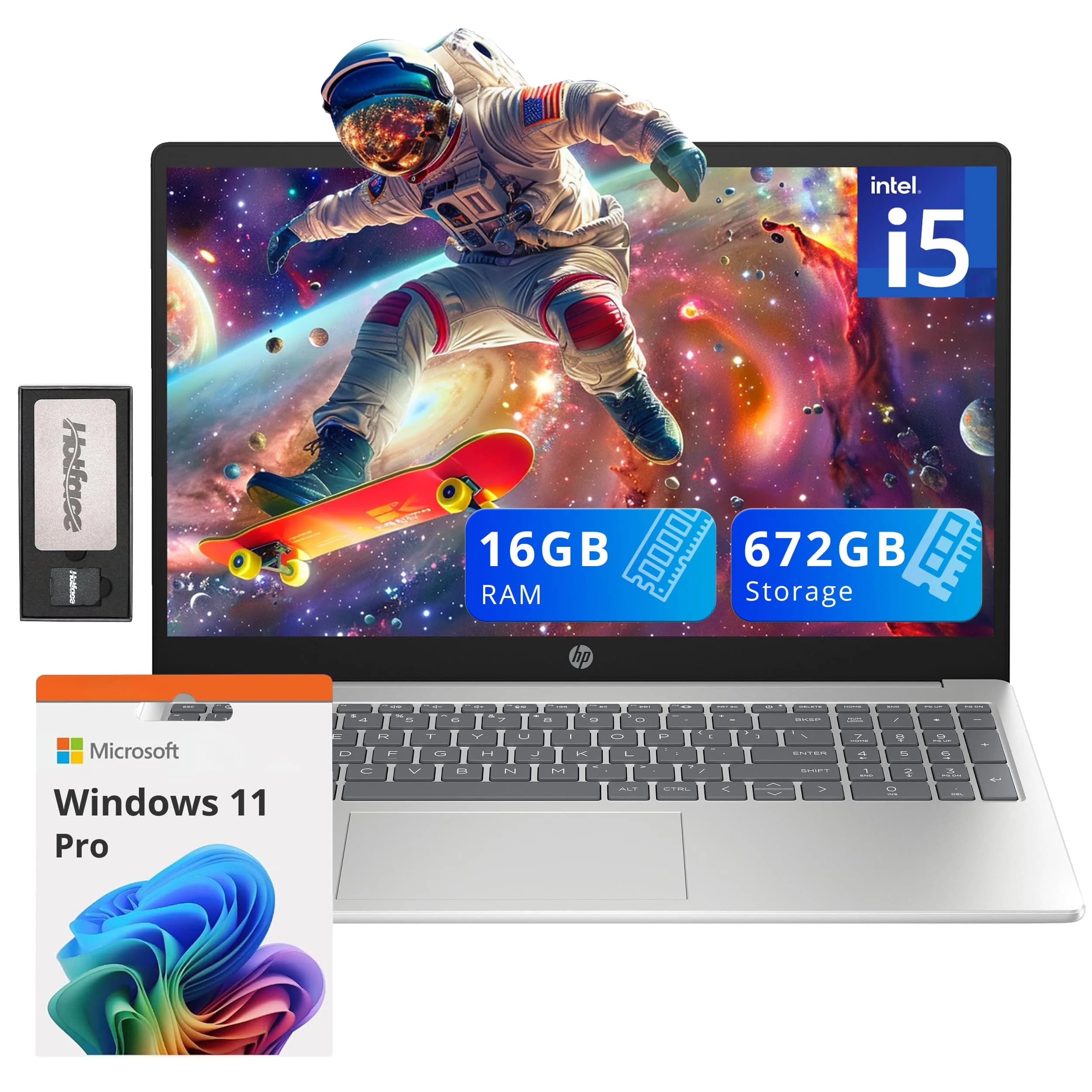 HP Pavilion 15.6" FHD IPS Anti-Glare Laptop, Intel i5-1235U, 16GB RAM, 672GB Storage - main product image