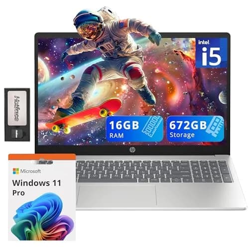 HP Pavilion 15.6" FHD IPS Anti-Glare Laptop, Intel i5-1235U, 16GB RAM, 672GB Storage thumbnail 1