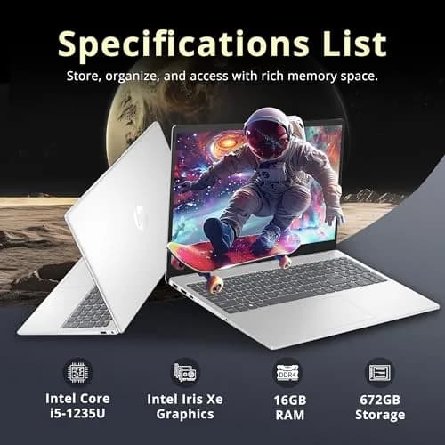 HP Pavilion 15.6" FHD IPS Anti-Glare Laptop, Intel i5-1235U, 16GB RAM, 672GB Storage thumbnail 3