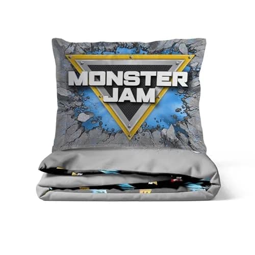 Jay Franco Monster Jam Kids Duvet Cover Set – Full 76"x86" (193x218 cm) | Officially Licensed Monster Truck Bedding thumbnail 4