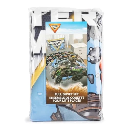 Jay Franco Monster Jam Kids Duvet Cover Set – Full 76"x86" (193x218 cm) | Officially Licensed Monster Truck Bedding thumbnail 8