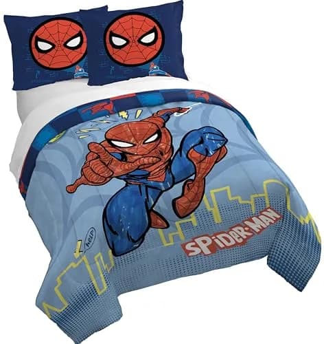 Jay Franco Spiderman Queen Duvet Cover Set 218cm (86" x 90") | Officially Licensed Marvel Bedding thumbnail 1