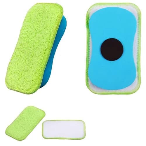 OSOPOLA Microfiber Chalkboard Eraser with 2 Microfiber Cloths | 12.5cm x 7.5cm (5" x 3") thumbnail 1