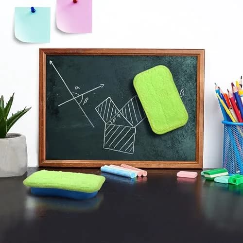 OSOPOLA 3 Pack Chalkboard Eraser with 6 Microfiber Cloths | Washable & Reusable Cleaning Tool thumbnail 4