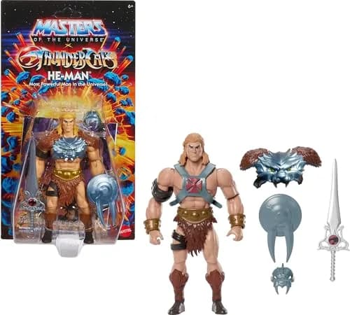 Masters of The Universe x ThunderCats 5.5 Inch Action Figure | Nostalgic Crossover Toy with Removable Armor & Mini Comic thumbnail 1