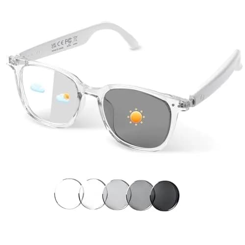 GenXenon Smart Glasses for Women Men | Bluetooth with Color-Changing Lenses thumbnail 1