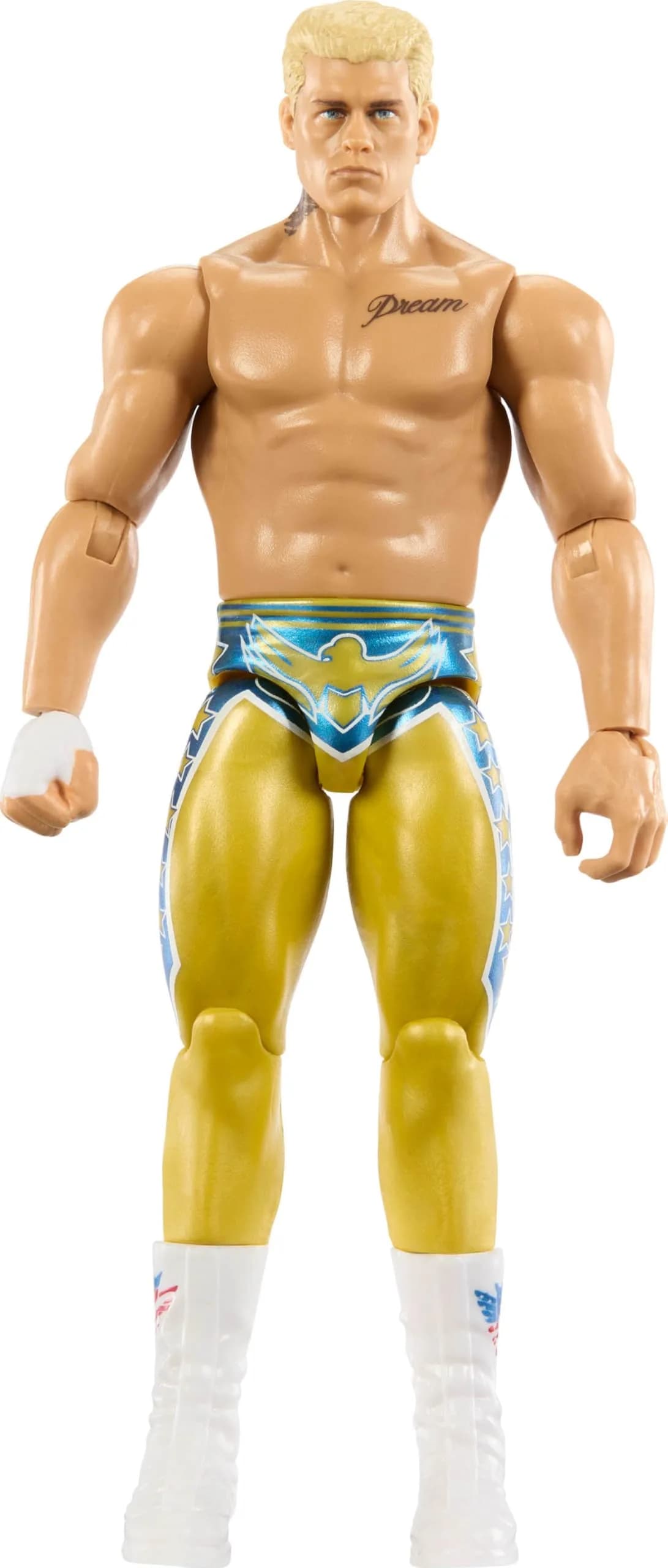 Mattel WWE Cody Rhodes Action Figure, Main Event Series 6-inch | Life-Like Look & 14 Articulation Points