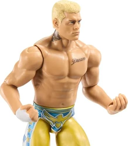 Mattel WWE Cody Rhodes Action Figure, Main Event Series 6-inch | Life-Like Look & 14 Articulation Points thumbnail 3