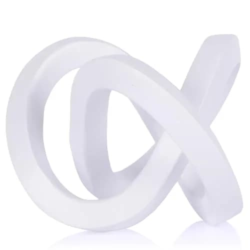 DOVDOV White Sculpture | Modern Geometric Art Decor for Home & Office thumbnail 1