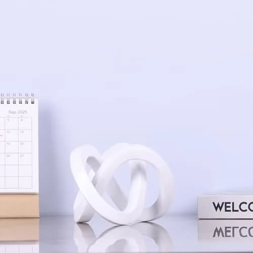 DOVDOV White Sculpture | Modern Geometric Art Decor for Home & Office thumbnail 8