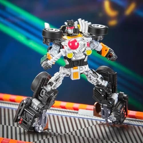 Transformers Collaborative Hot Wheels x Bone Shaker Deluxe Class 5-Inch Robot Action Figure Converts to Car | Ages 8+ thumbnail 7