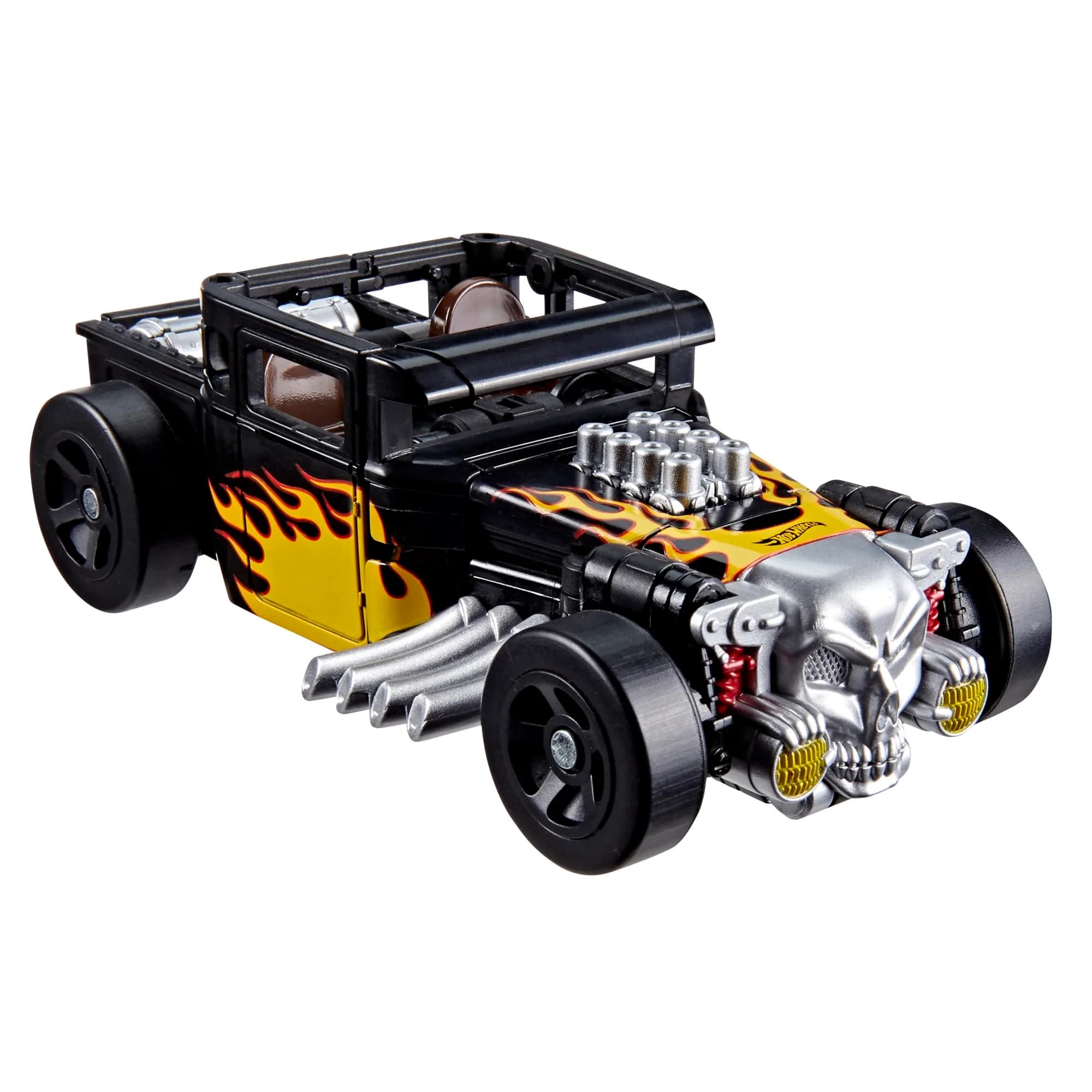 Transformers Collaborative Hot Wheels x Bone Shaker Deluxe Class 5-Inch Robot Action Figure Converts to Car | Ages 8+ - main product image