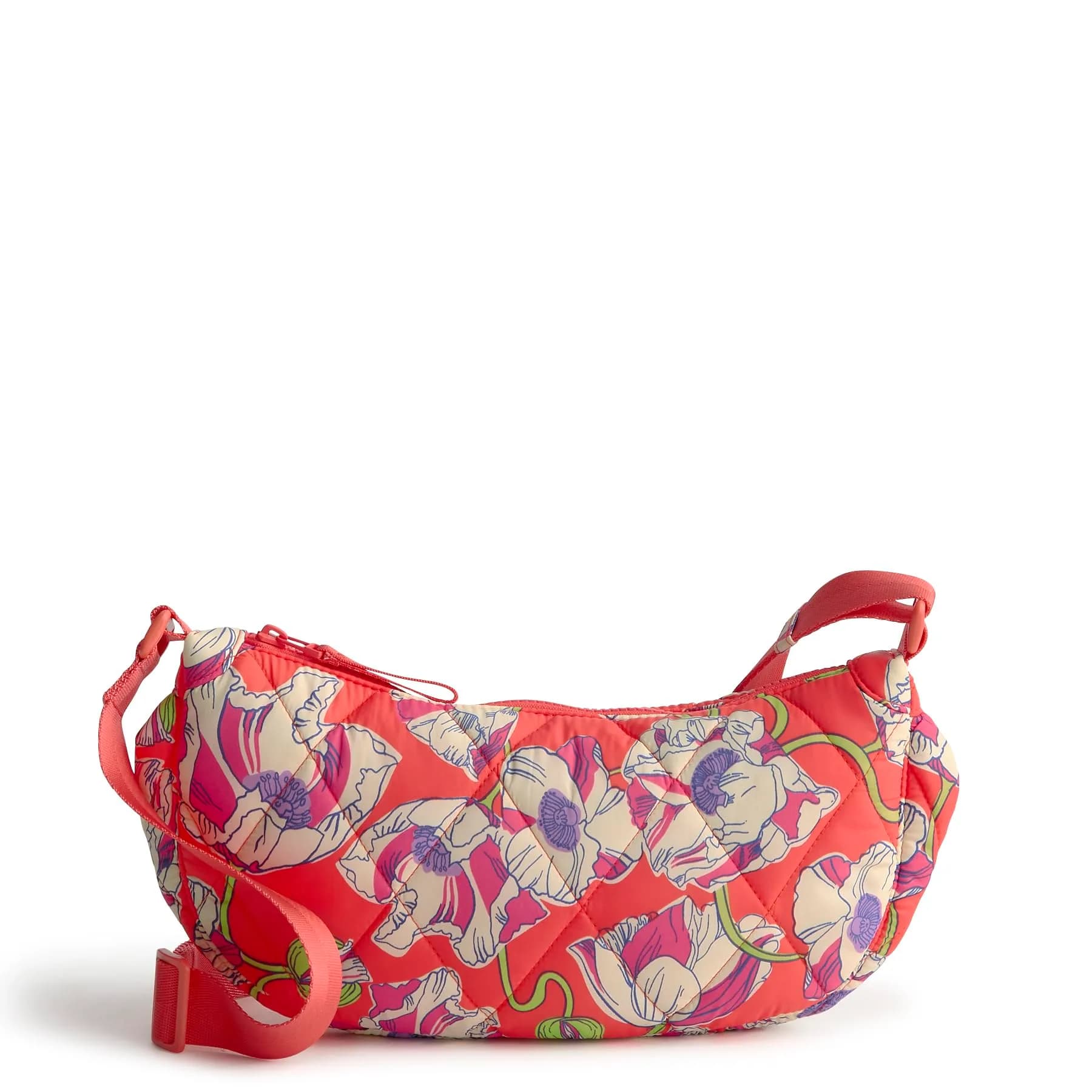 Vera Bradley Water Resistant Quilted Crossbody Bag – Moonless Night | Lightweight & Stylish (70-120 chars) — Swirling Poppies