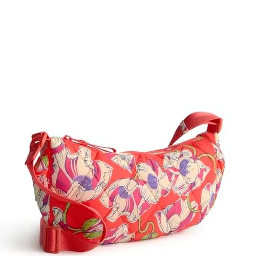 Vera Bradley Featherweight Springbrook Sling Crossbody Swirling Poppies | Compact, Lightweight & Stylish thumbnail 2