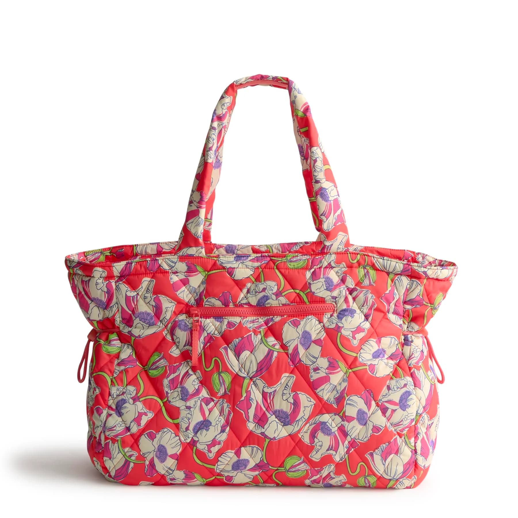 Vera Bradley Featherweight Knollton Travel Tote Bag Swirling Poppies | Lightweight, Spacious, Perfect for Travel - main product image