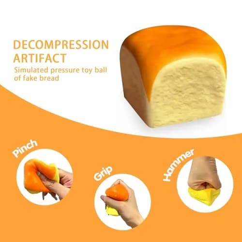 Generic Butter Slow Rising Squishy Toy 5.99 cm (2.36 in) | Non-Toxic PU Stress Ball thumbnail 7