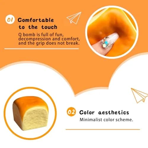 Generic Butter Slow Rising Squishy Toy 5.99 cm (2.36 in) | Non-Toxic PU Stress Ball thumbnail 8