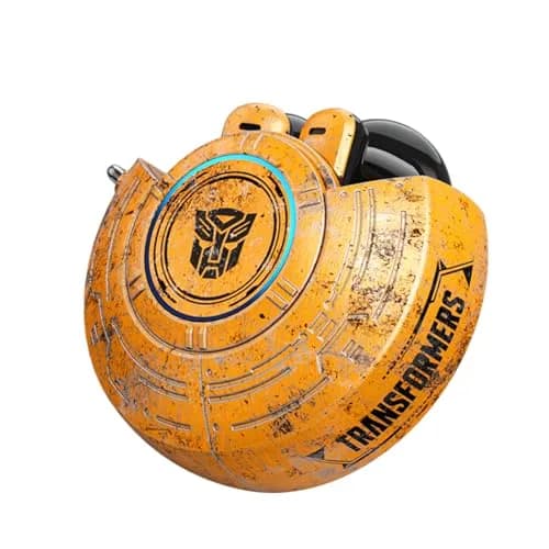 Transformers Earbuds T31 Bluetooth Wireless Gaming Earbuds with Mic, Low Latency in Ear Earbuds, Passive Noise Cancelling, HiFi HD Calling, Game/Music Modes (Bumblebee Yellow) thumbnail 2