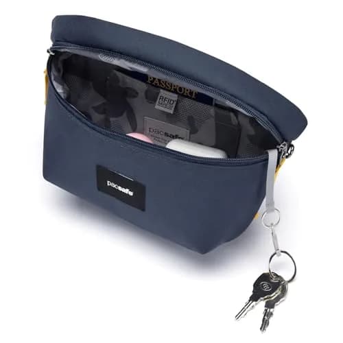 Pacsafe Go Anti Theft Sling Pack, Coastal Blue | Water-Resistant, RFID Blocking, Eco-Friendly thumbnail 5