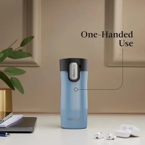 Contigo Autoseal West Loop 12oz Stainless Steel Travel Mug | Leak-Proof, Hot 8H/Cold 16H, Dishwasher Safe thumbnail 5