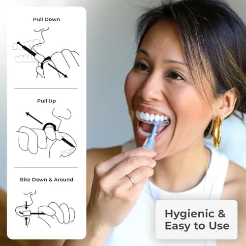 PUL 2-in-1 Aligner Removal Tool and Chewies Black | Patented Hygienic Orthodontic Accessory thumbnail 3