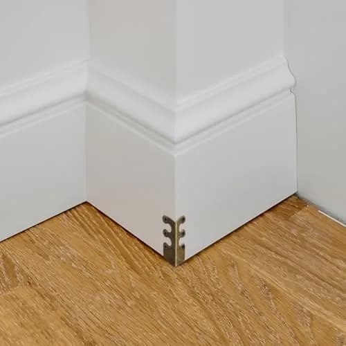 Blulu Brass Baseboard Corner Protectors, Bronze | Elegant Corner Guards for Furniture & Walls thumbnail 3