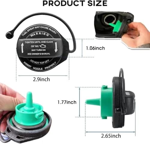 Xingehor Fuel Cap for Audi VW 2004-2020 | OE-Style, Waterproof & Resistant thumbnail 3