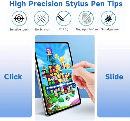 GUUGEI Mesh Fiber Replacement Nibs 20-Pack | Precise Capacitive Stylus Tips for Touch Screen Devices thumbnail 2