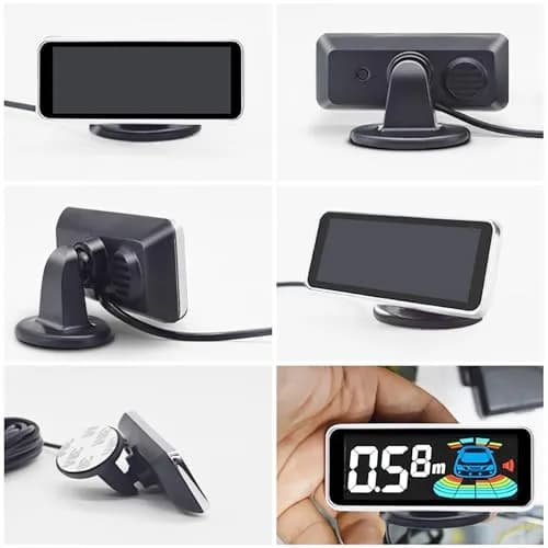 ELSNU 8-Sensor Parking Sensor Kit with Digital LCD Display, Dark Blue | Front & Rear Detection 0.3M-2.2M thumbnail 6