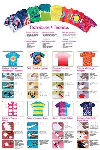 Tulip One-Step Tie-Dye Kit Rainbow 5 Colors, 156 g (5.5 oz) | Highly Concentrated Non-Toxic Fabric Dye thumbnail 3
