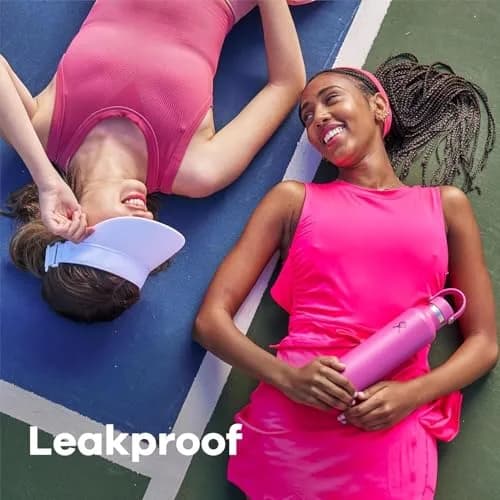 Hydro Flask Water Bottle - Insulated Stainless Steel - Non Spill, Leakproof in 24 Oz Reef Pink thumbnail 2