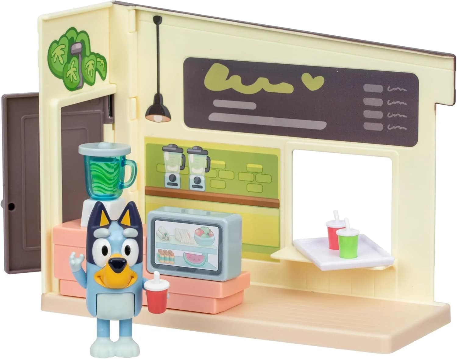 Bluey Juice Bar Toy Playset with Articulated Bluey Figure | Educational Pretend Play for Kids 3-5 — Juice Bar