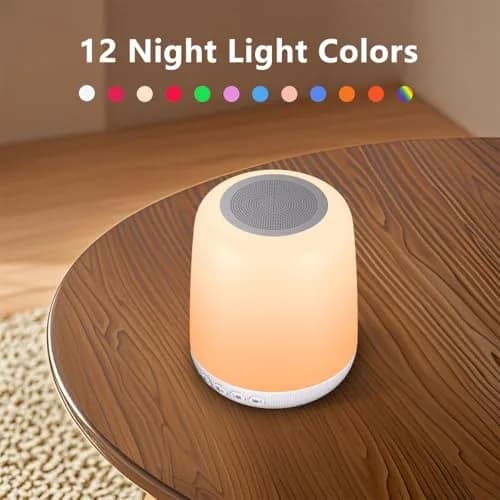 Easysleep White Noise Sound Machine Milky White | 30 Soothing Sounds, 12 Night Light Colors, App Control thumbnail 3