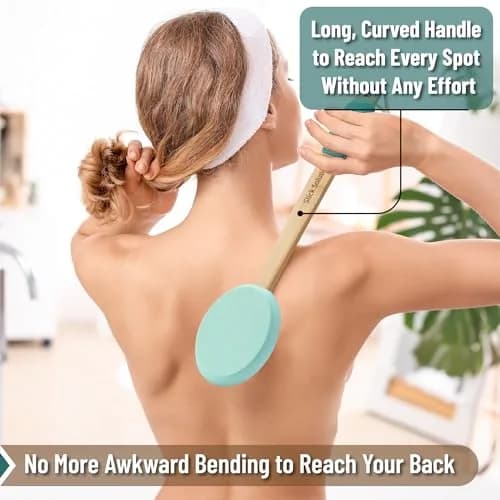 Slick Solutions 17 Inch Lotion Applicator - 2 Pack in Green and Pink for Easy Back & Body Reach thumbnail 3