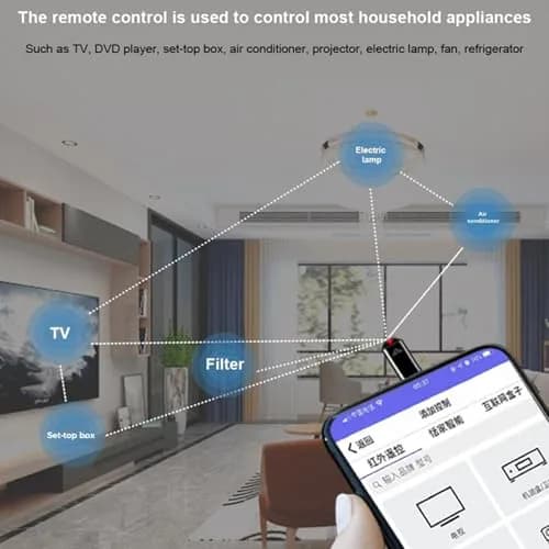 Tuanzi R09 Mini Smartphone IR Remote Controller Adapter for Android & iPhone | Universal Infrared Control thumbnail 5