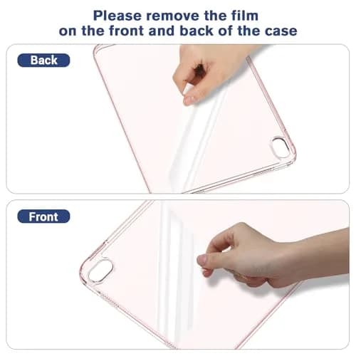 ProCase Clear Back Case for iPad 11th Gen (A16) 2025 11 Inch & iPad 10th Gen 2022 10.9 Inch | Slim Transparent Pink TPU Cover thumbnail 6