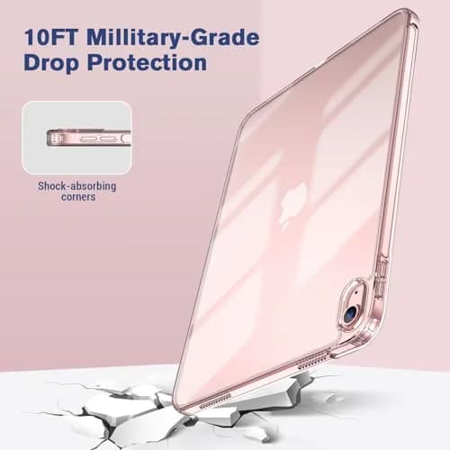 ProCase Clear Back Case for iPad 11th Gen (A16) 2025 11 Inch & iPad 10th Gen 2022 10.9 Inch | Slim Transparent Pink TPU Cover thumbnail 7